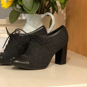 Nine West Black Booties Block Heel